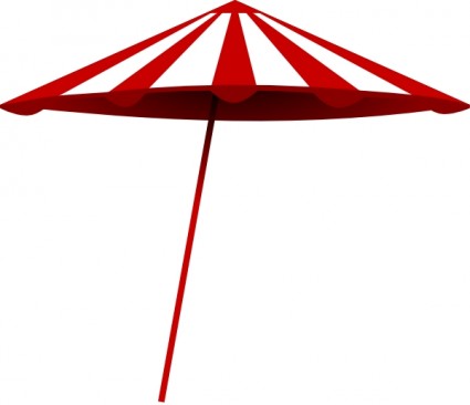 Red Umbrella Vector In Open Office Drawing Clipart