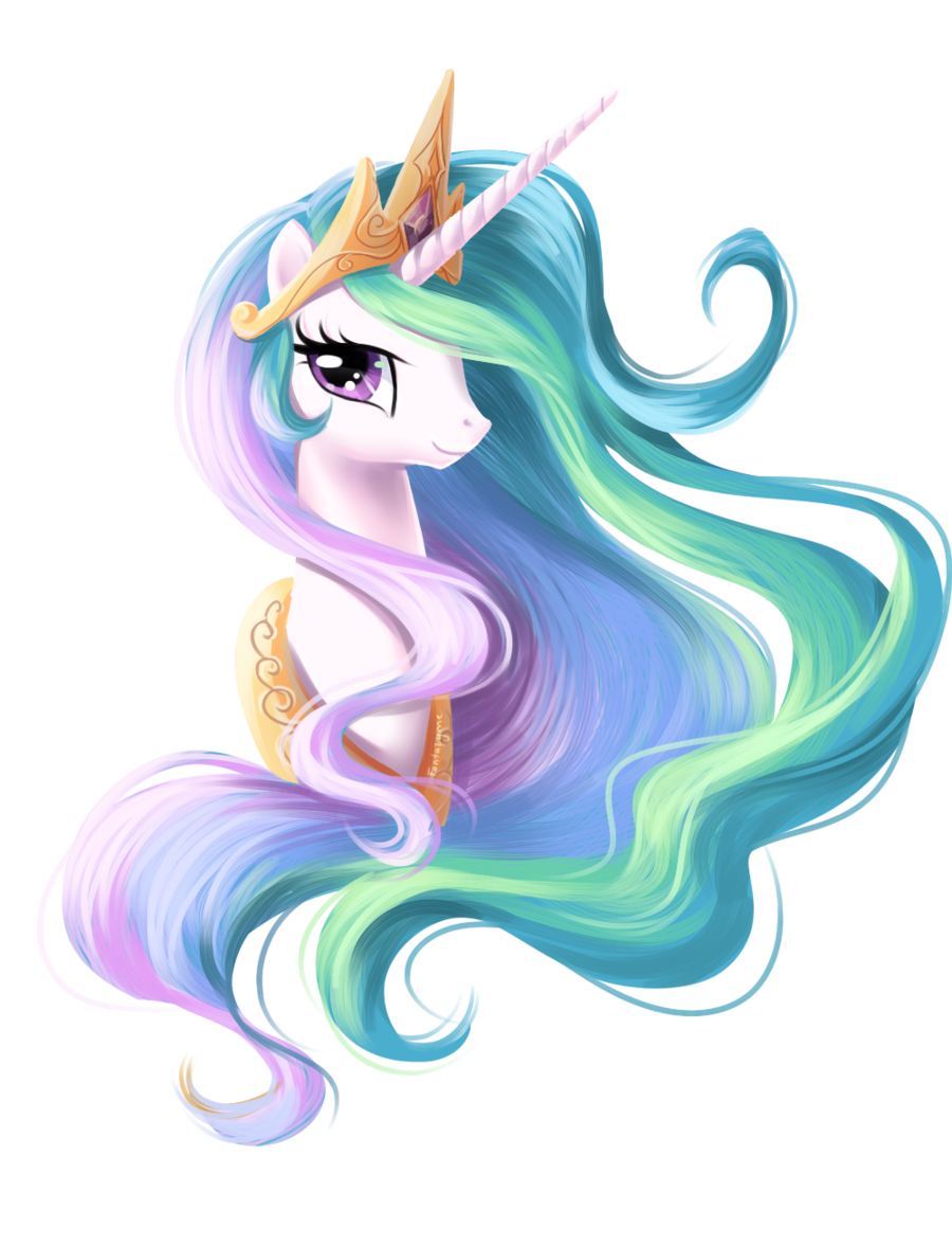 Pony Celestia Rarity Sparkle Luna Unicorn Face Clipart