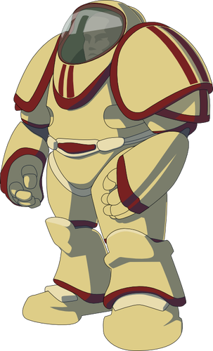 Astronaut In Space Armor Clipart