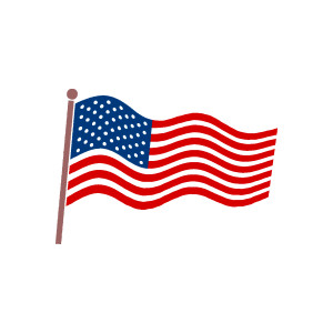 Us Flag American Flag Us Vector Kid Clipart