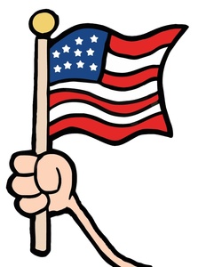 Us Flag Flag Image Hand Holding An Clipart