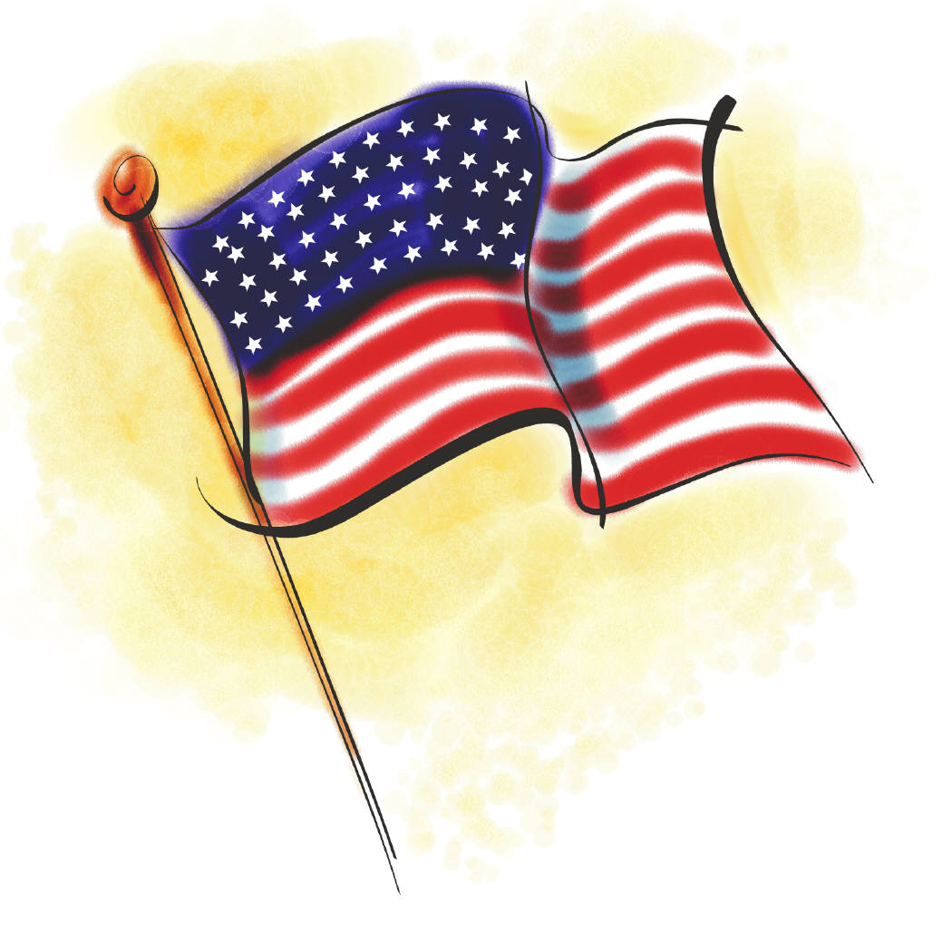 Us Flag United States American Flag Kid Clipart