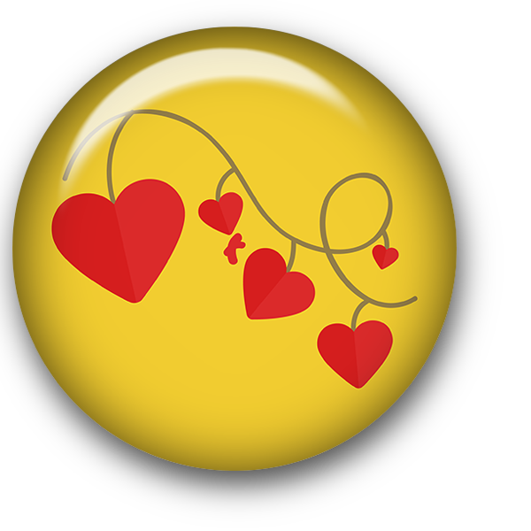Love Portable Valentine'S Button Romance Att Graphics Clipart
