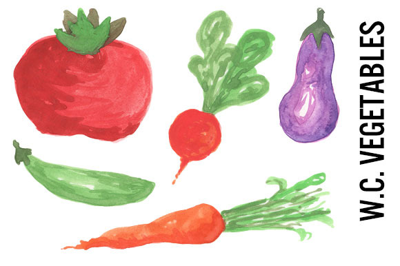 Watercolor Vegetable Illustrations On Creative Market Clipart