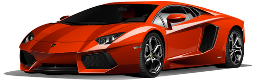 Red Lamborghini Clipart