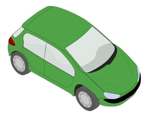 Tiny Green Car Clipart