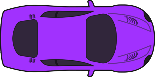 Purple Racing Car Clipart