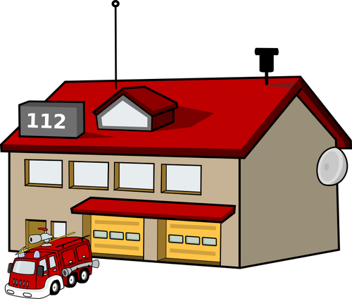 Of Fire House Clipart