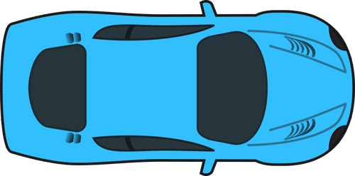 Blue Racing Car Clipart