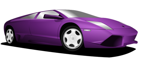 Purple Lamborghini Clipart