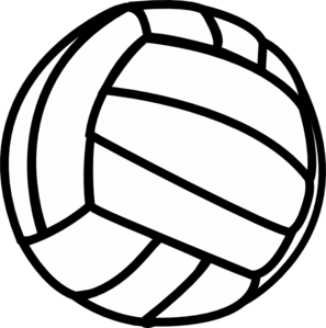 Free Volleyball Black And White Png Image Clipart