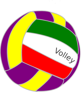 Colorful Volleyball At Clker Vector Png Images Clipart