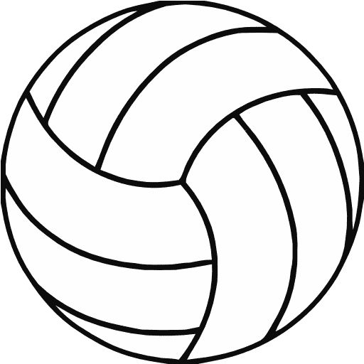 Free Printable Volleyball Shape Collage Shapes Clipart
