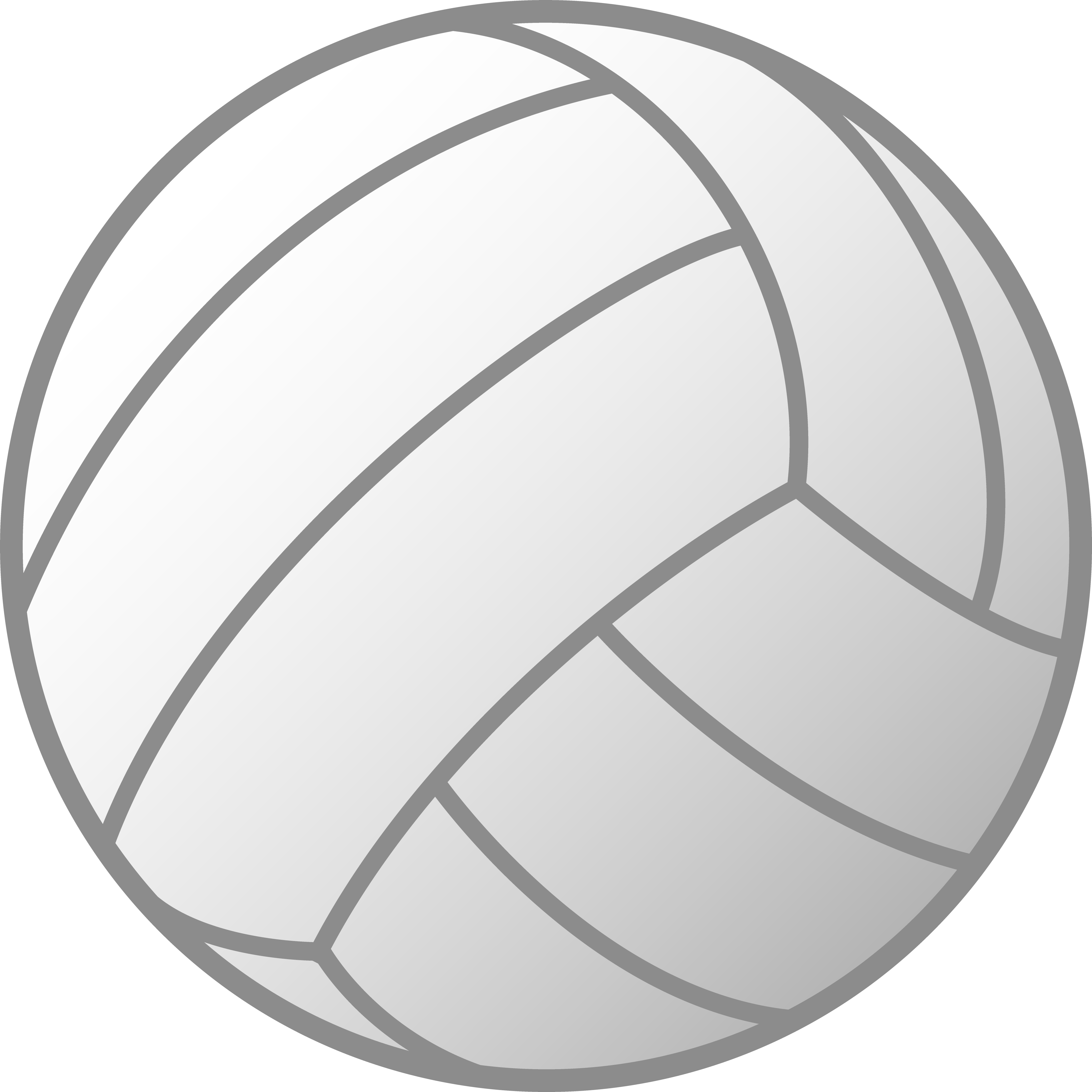 Volley Ball Volleyball Black And White Clipart