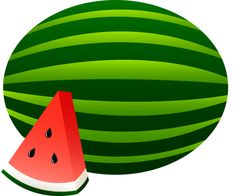 Watermelon On Stickers Food Illustrations And Picasa Clipart