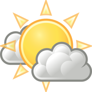 Weather Few Clouds At Clker Vector Clipart