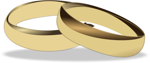 Gold Wedding Rings Clipart