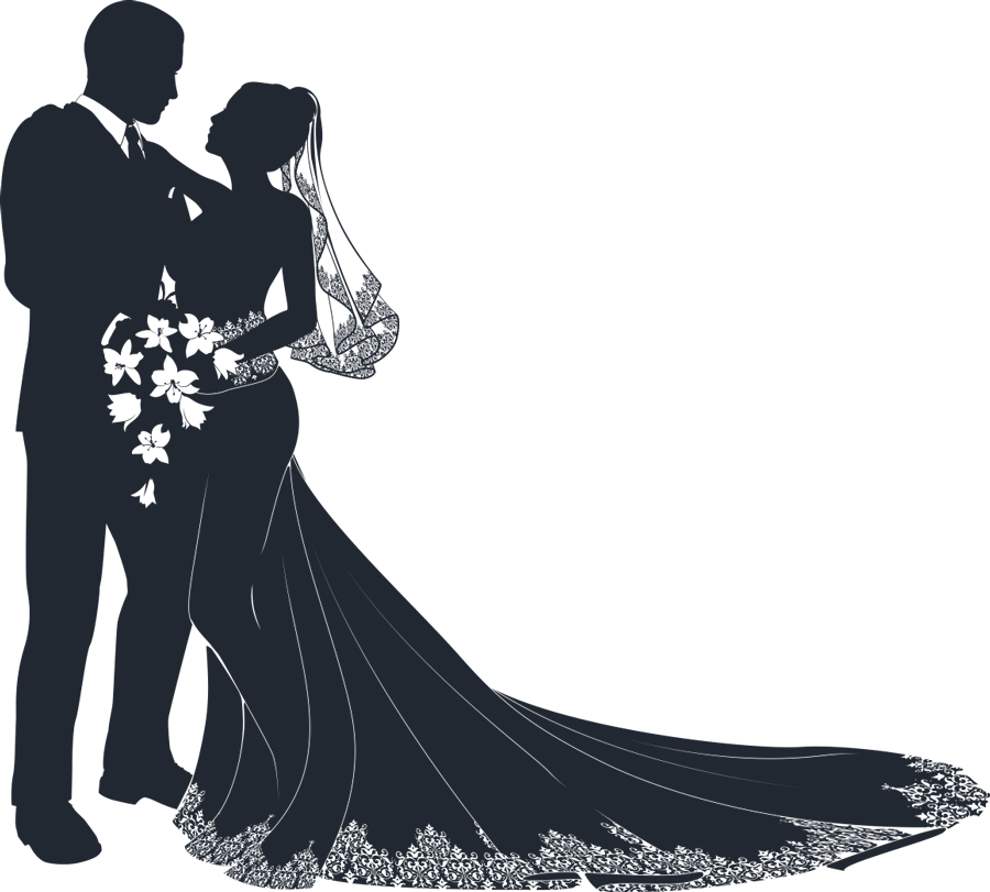 Bridegroom Couple Invitation Transparent Wedding Download HD PNG Clipart