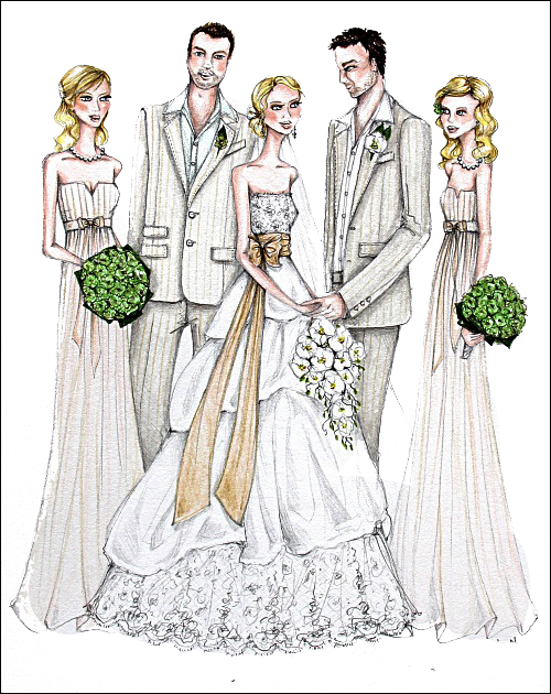 Bridegroom Bridesmaid Marriage Mass Wedding Download HD PNG Clipart