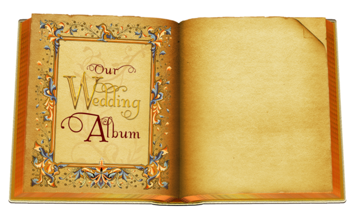Wedding Creative Commemorative Book Marriage Invitation Clipart
