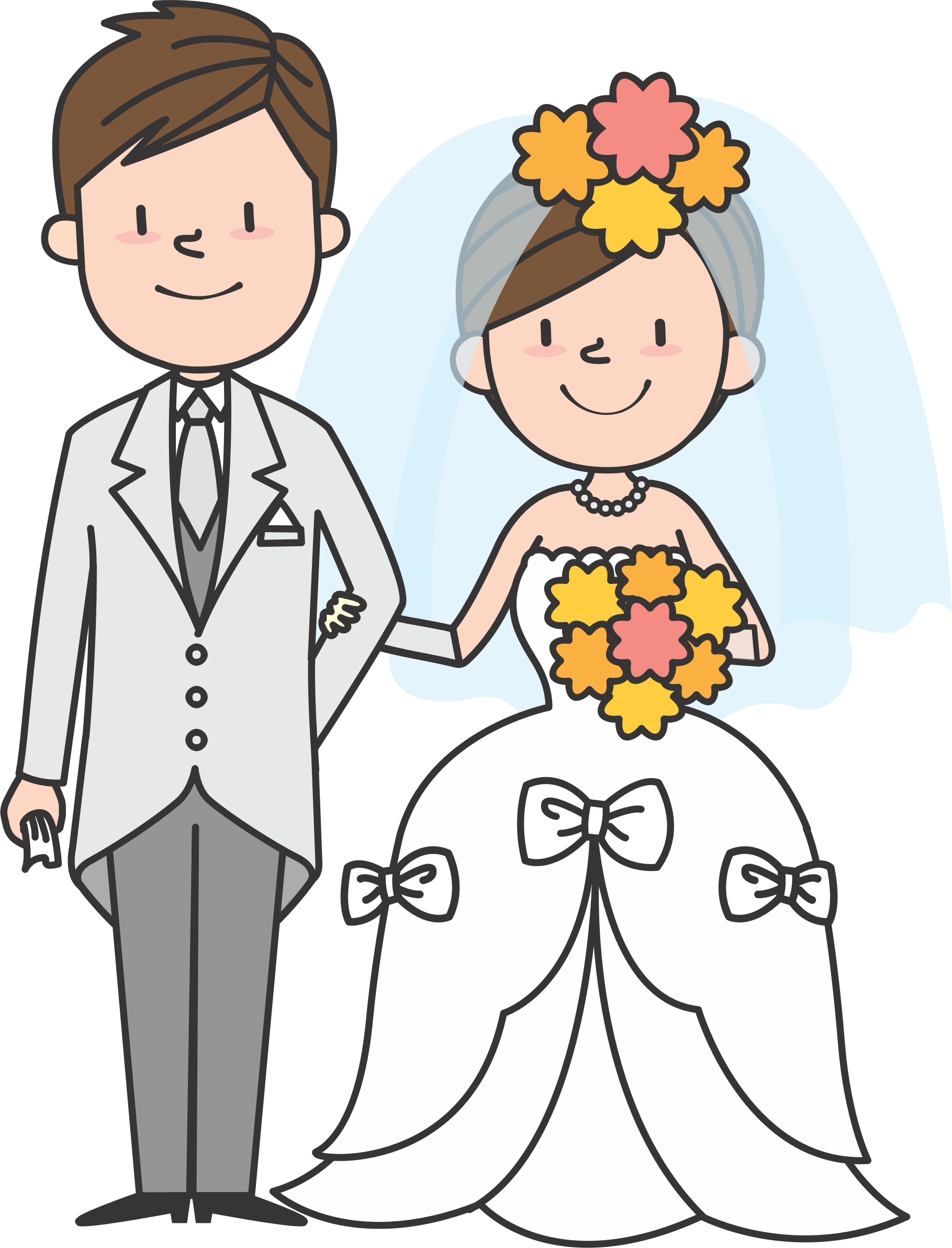 Graphics Vector Marriage Illustration Wedding Free Transparent Image HD Clipart
