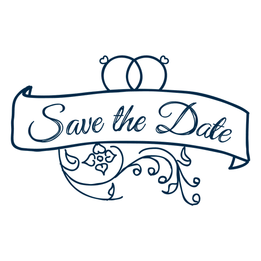 Date The Save Vector Wedding Free Transparent Image HQ Clipart