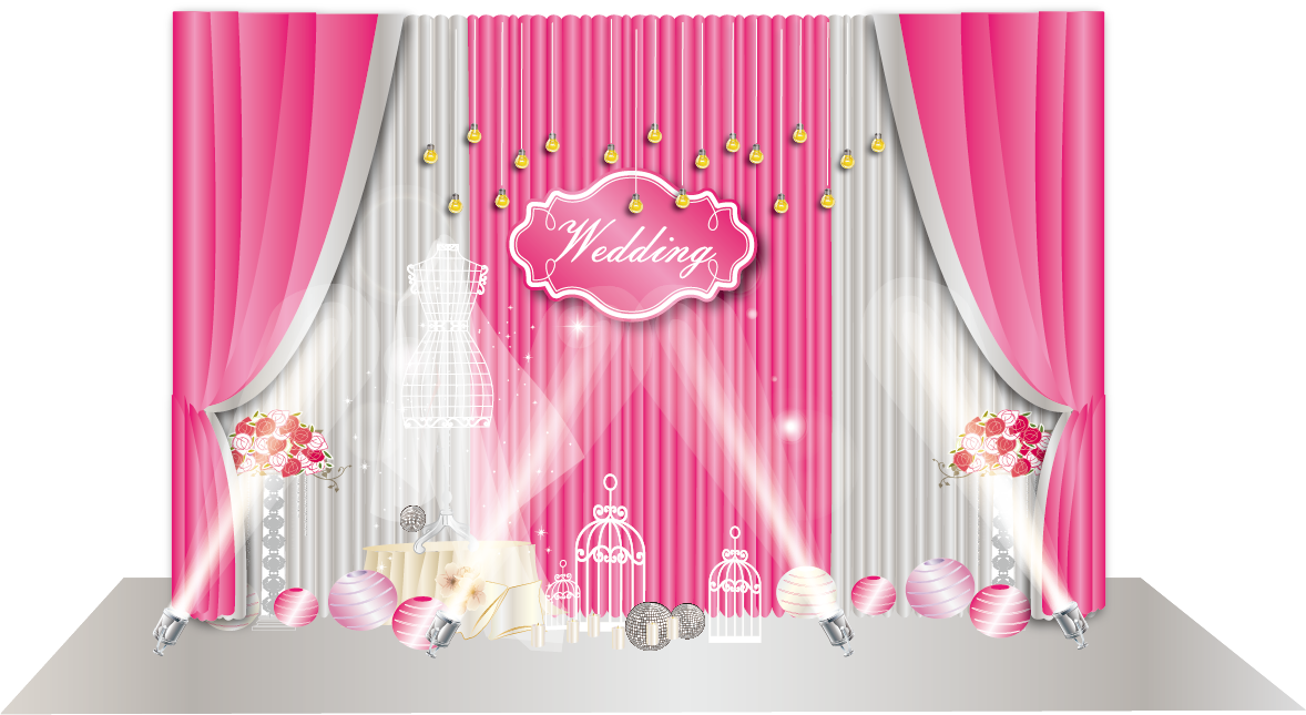 Vector Stage Layout Scene Wedding Free Download PNG HD Clipart