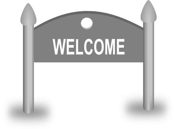 Welcome Sign At Clker Vector Free Download Clipart