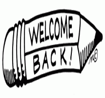 Welcome Back To School Black And White Clipart