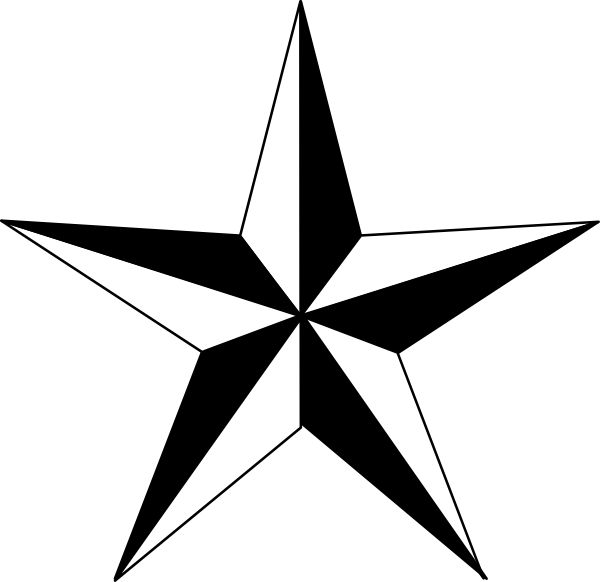 Western Silhouette Texas Star Vector Free Download Clipart