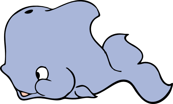 Cute Whale At Clker Com Vector Clipart