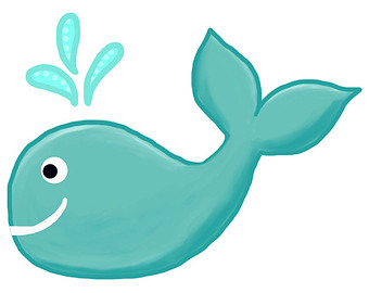 Turquoise Whale For You Png Image Clipart