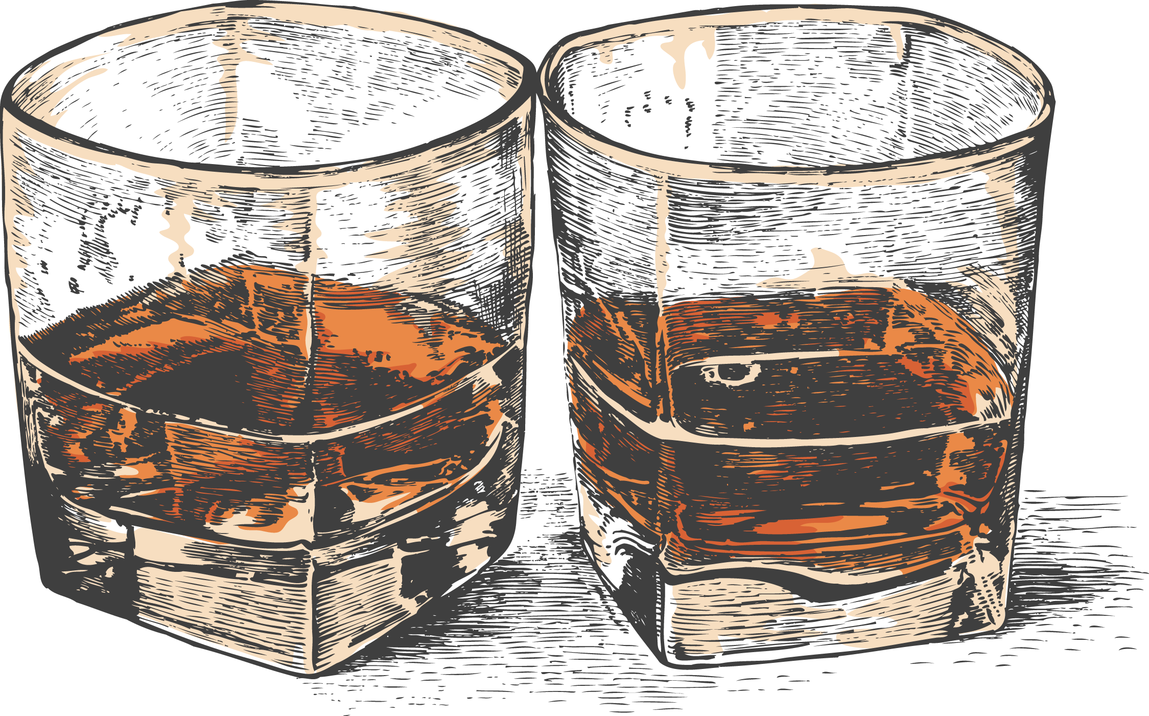 Vector Old Moonshine Whiskey Beverage Fashioned Distilled Clipart