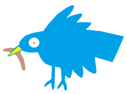Bird With Long Beak And Tail Clipart