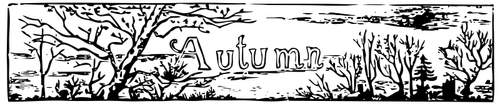 Of Autumn Header Clipart