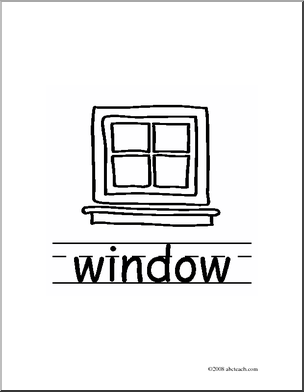 Window Black And White Of 1 Easy Clipart