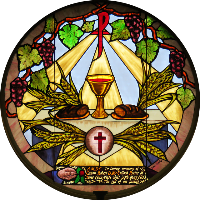 Week Catholic Stained In Holy Eucharist Glass Clipart