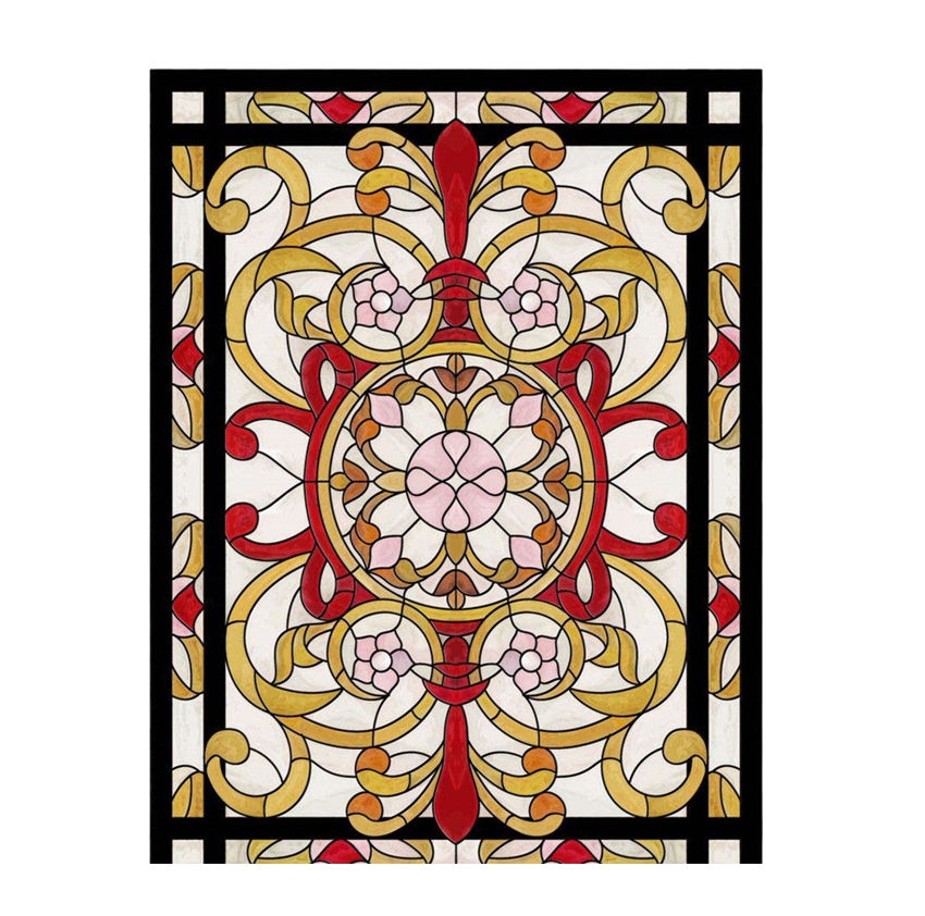 Decorative Stained Glass Window Church Film Clipart