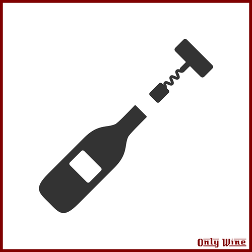 Wine And Corkscrew Clipart