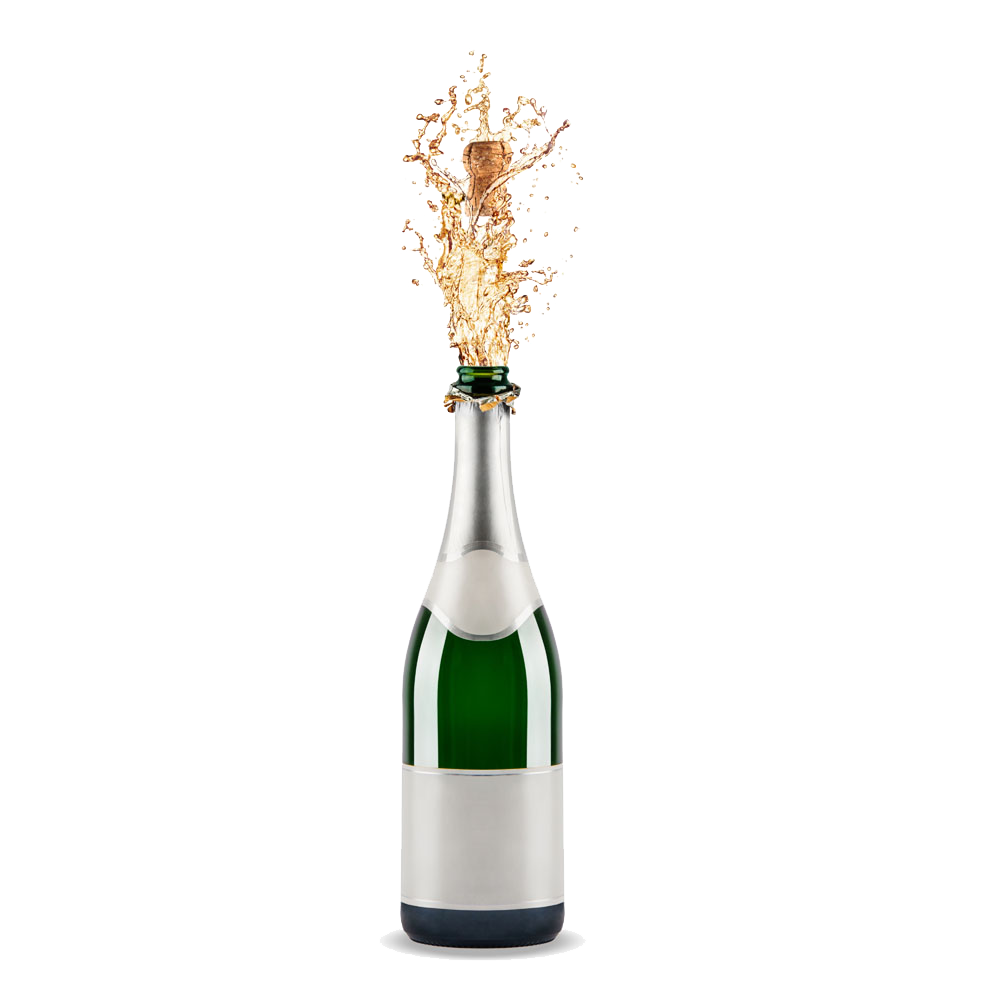 Spilled Champagne Bottle Wine Download HD PNG Clipart