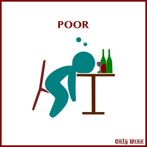 Poor Man Drinking Clipart