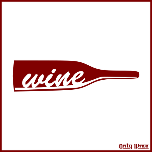 Wine Bottle Red Logo Clipart