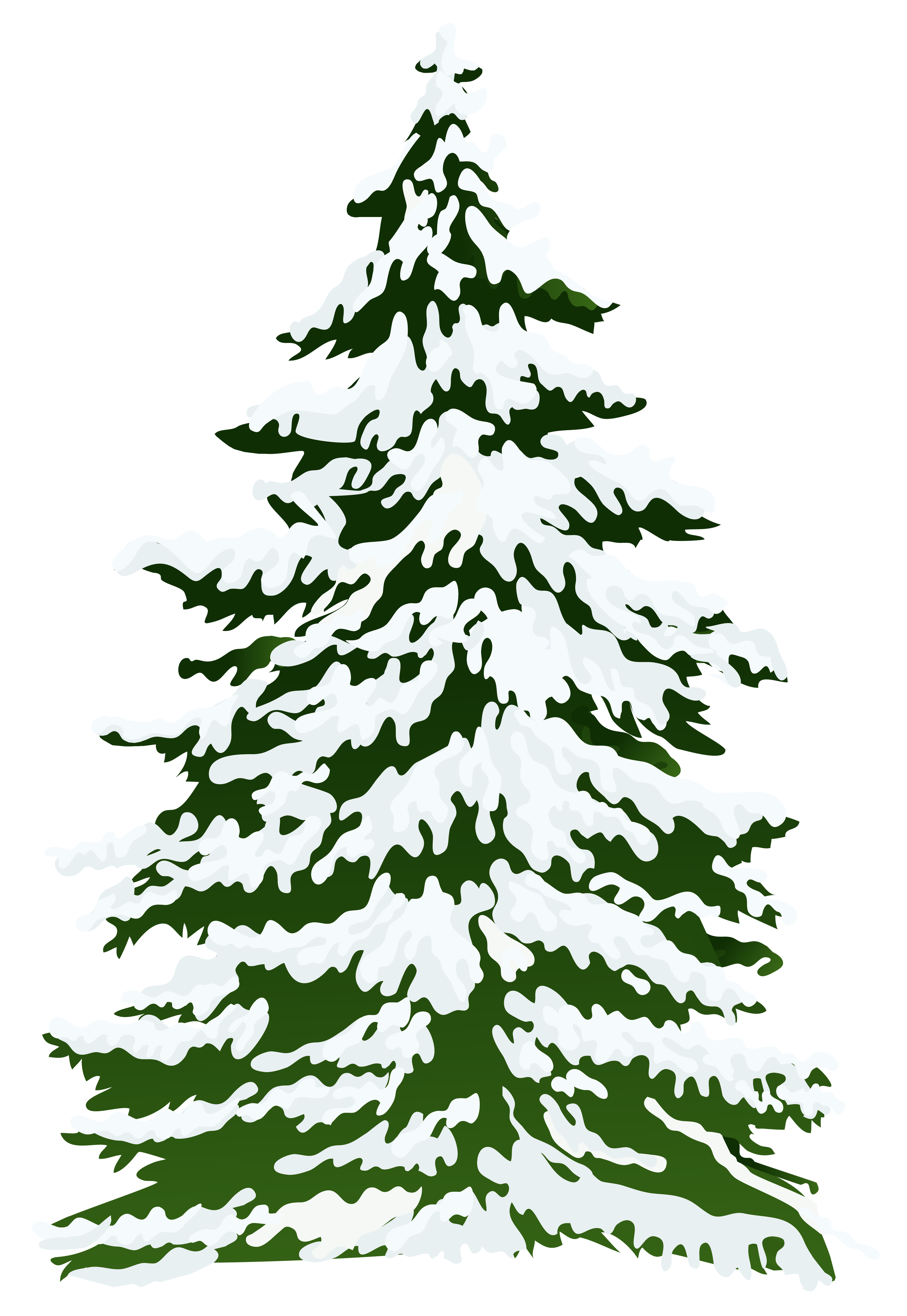 Snowy Tree Snow Pine Winter Free Clipart HQ Clipart