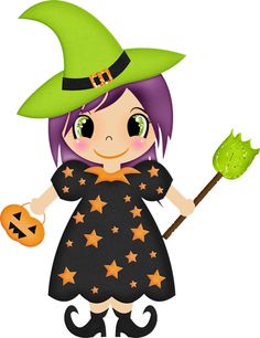 Cute Halloween Witches Hd Image Clipart