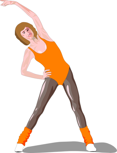 Woman In Aerobics Outfit Clipart