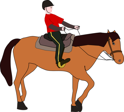 Of Woman On Horse Clipart