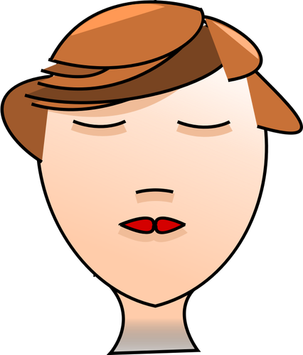 Of Woman'S Head From Art Deco Comic Clipart