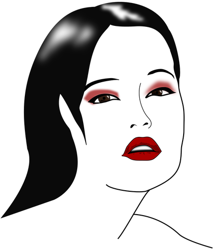 Woman With Makeup Clipart