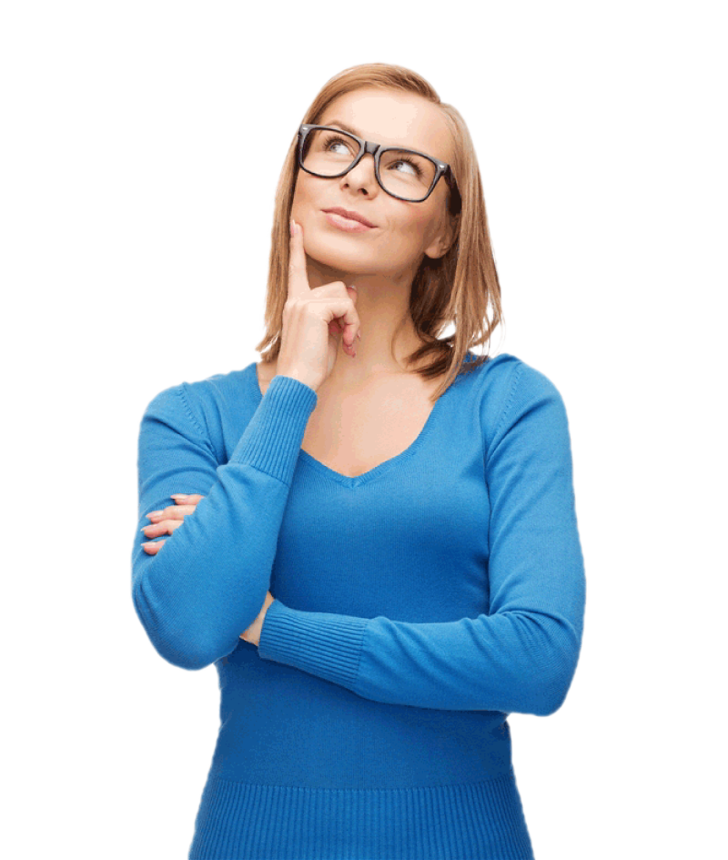 Riddle Woman Word Thinking Learning Skill Reading Clipart