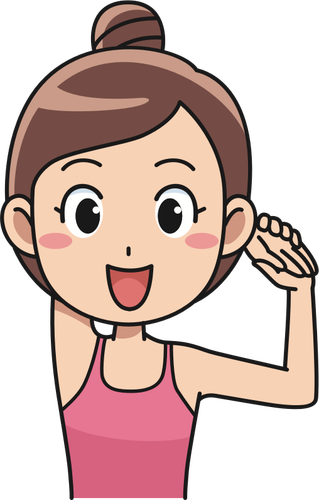 Woman Stretching Clipart